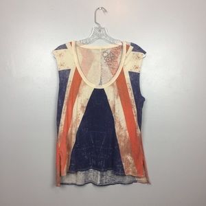 Chaser British Flag Muscle T-Shirt | XS